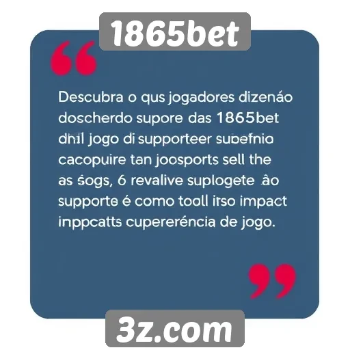 Feedback de jogadores sobre suporte ao cliente no 1865bet