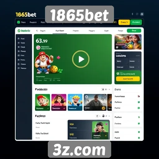 Vantagens da interface do usuário do 1865bet