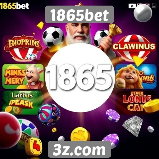 Variedade de jogos disponíveis na plataforma 1865bet